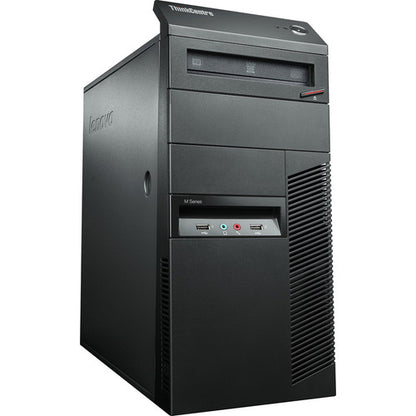 Ordinateur de bureau Lenovo ThinkCentre M78 10BR0005US - AMD A-Series A8-6500B Quad-core (4 Core) 3,50 GHz - 4 Go RAM DDR3 SDRAM - Disque dur 500 Go - Tour - Noir professionnel 10BR0005US