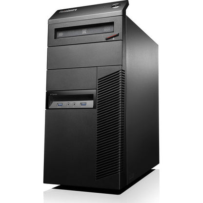 Ordinateur de bureau Lenovo ThinkCentre M93p 10A7003RCA - Intel Core i5 4e génération i5-4590 Quad-core (4 cœurs) 3,30 GHz - 8 Go RAM DDR3 SDRAM - 256 Go Serial ATA/600 SSD - Mini-tour - Business Black 10A7003RCA