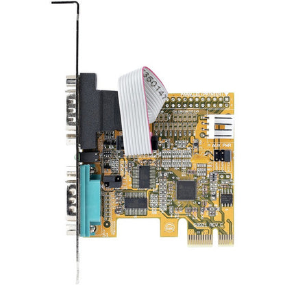 StarTech.com Carte série PCI Express à 2 ports, carte série double port PCIe vers RS232 (DB9), UART 16C1050, rétention COM, Windows et Linux 21050-PC-SERIAL-CARD