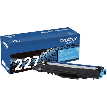 Brother TN-227C Original High Yield Laser Toner Cartridge - Cyan - 1 Each TN227C