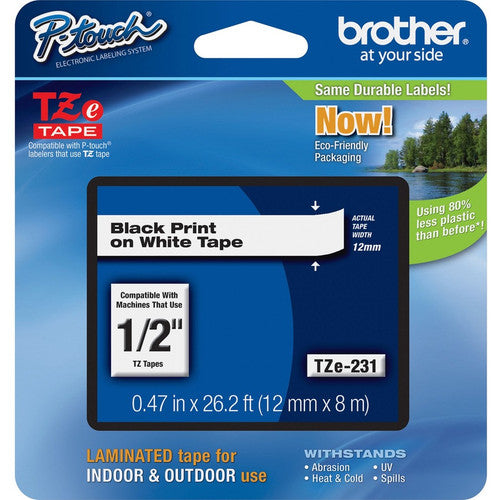 Cartouches de ruban laminé Brother P-touch TZe TZE231