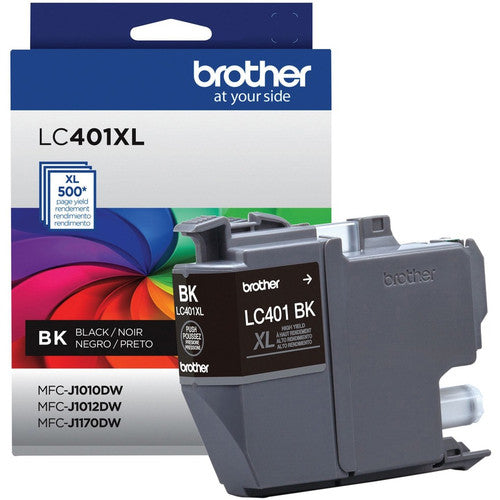 Brother LC401XLBKS Original High Yield Inkjet Ink Cartridge - Single Pack - Black - 1 Pack LC401XLBKS