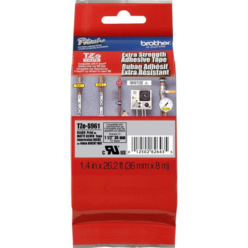 Brother P-Touch TZe Extra Strength Adhesive Tape TZE-S961