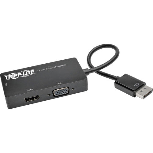 Adaptateur convertisseur DisplayPort vers VGA / DVI / HDMI 4K x 2K Tripp Lite P136-06N-HDV-4K