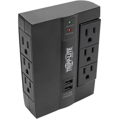 Parasurtenseur/protecteur de surtension à 6 prises Tripp Lite Protect It! SWIVEL6USB SWIVEL6USB
