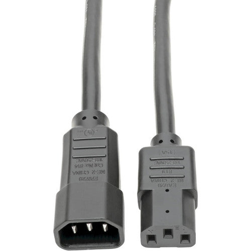 Câble d'extension de cordon d'alimentation Tripp Lite 6 pieds C14 à C13 robuste 15 A 14 AWG 6' P005-006