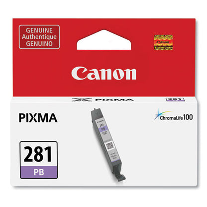 Cartouche d'encre à jet d'encre d'origine Canon CLI-281 - Pack photo bleu 2092C001