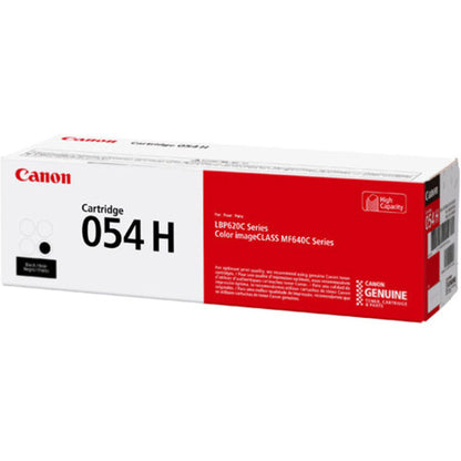Cartouche de toner laser haute capacité d'origine Canon 054H - Noir - 1 paquet 3028C001