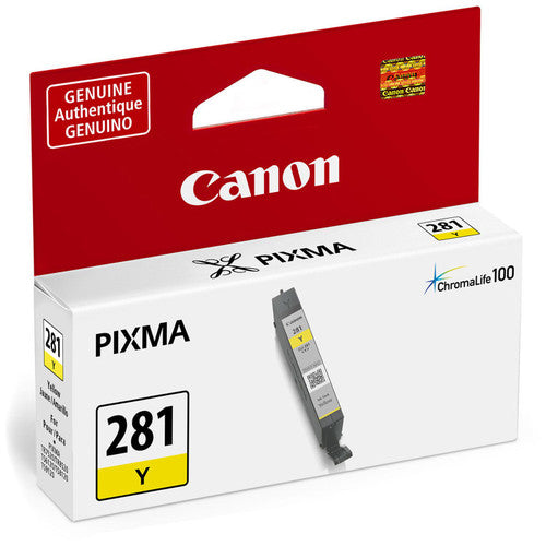 Cartouche d'encre à jet d'encre d'origine Canon CLI-281 - Pack jaune 2090C001