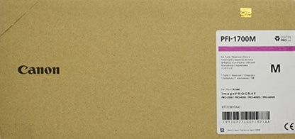 Cartouche d'encre à jet d'encre d'origine Canon PFI-1700 M - Pack magenta 0777C001