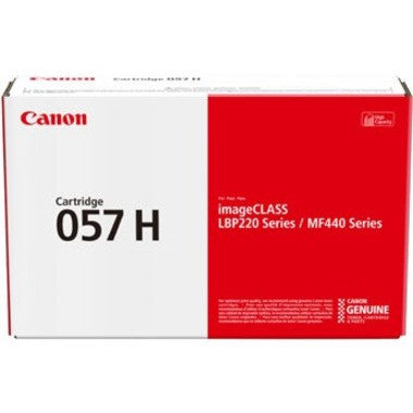 Canon 057H Original High Yield Laser Toner Cartridge - Black - 1 Pack 3010C001