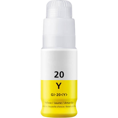 Bouteille d'encre jaune Canon GI-20 3396C001