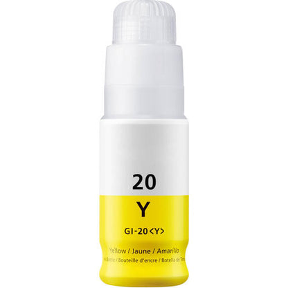 Bouteille d'encre jaune Canon GI-20 3396C001