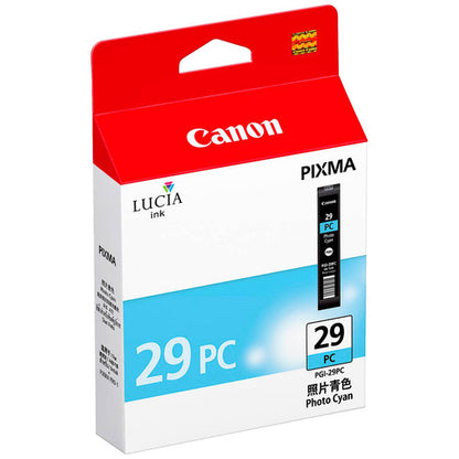 Canon LUCIA PGI-29PC Original Inkjet Ink Cartridge - Photo Cyan - 1 Pack 4876b002