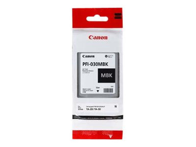 Cartouche d'encre à jet d'encre d'origine Canon PFI-030MBK - Noir mat - 1 paquet 3488C001