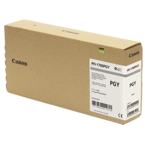 Canon PFI-1700 PGY Original Inkjet Ink Cartridge - Photo Gray Pack 0782C001