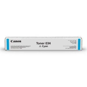 Cartouche de toner laser d'origine Canon 034 à rendement standard - Cyan - 1 paquet 9453B001