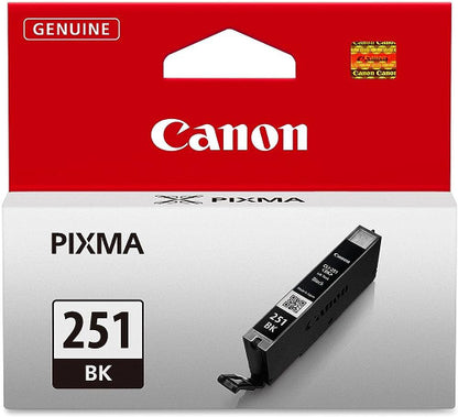 Cartouche d'encre à jet d'encre d'origine Canon CLI-251BK - Pack noir 6513B001