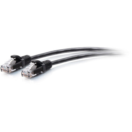 Câble de raccordement Ethernet fin Cat6a sans accroc non blindé (UTP) C2G 25 pieds - Noir C2G30152