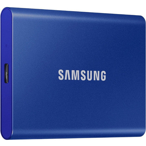 Disque SSD portable Samsung T7 MU-PC2T0H/AM 2 To - Externe - PCI Express NVMe - Bleu indigo MU-PC2T0H/AM