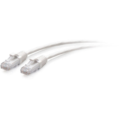 Câble de raccordement Ethernet fin Cat6a sans accroc non blindé (UTP) C2G 1 pi - Blanc C2G30181