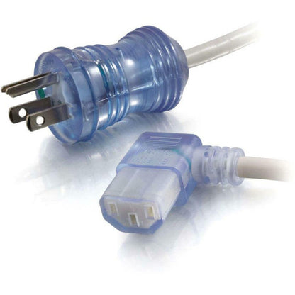 Cordon d'alimentation de qualité hospitalière C2G 12 pi 16 AWG (NEMA 5-15P vers IEC320C13R) - Gris avec connecteurs transparents 48050