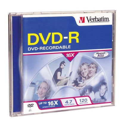 DVD-R Verbatim 4,7 Go 16X avec surface de marque - 1 pack Jewel Case 95051