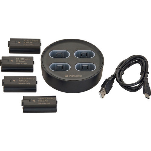 Support de chargement Verbatim à utiliser avec les packs de batteries rechargeables pour manette Xbox 70729