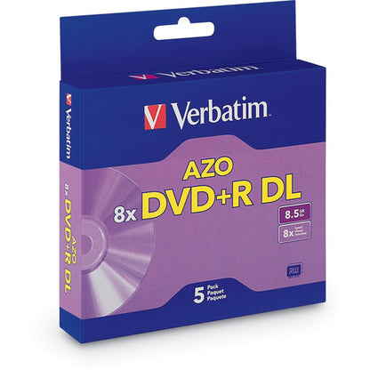 Support DVD enregistrable Verbatim 95311 - DVD+R DL - 8x - 8,50 Go - Lot de 5 boîtiers Jewel 95311