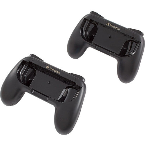 Poignées de manette Verbatim à utiliser avec les manettes Joy-Con de Nintendo Switch - Noir 99798