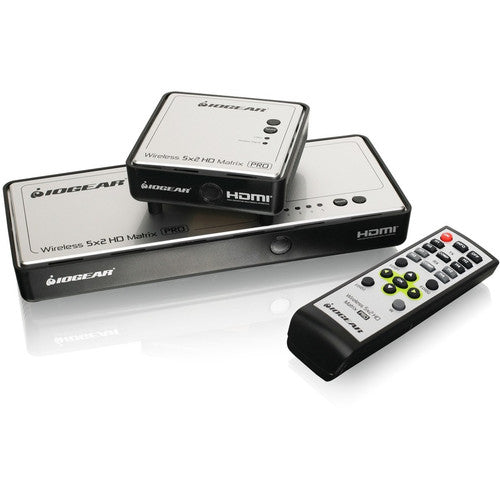 Matrice vidéo HD 5x2 sans fil longue portée IOGEAR Pro GWHDMS52MB