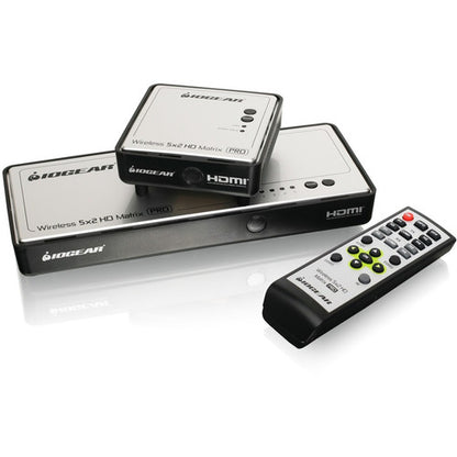 Matrice vidéo HD 5x2 sans fil longue portée IOGEAR Pro GWHDMS52MB