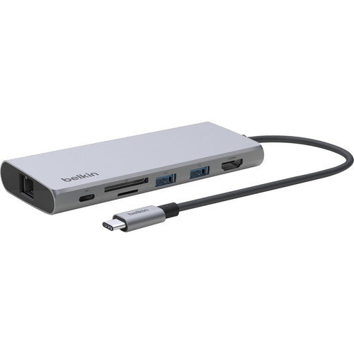 Belkin USB-C 7-in-1 Multiport Adapter, Laptop Docking Station, 2x USB_A 3.1 Gen 2, 4k HDMI 2.0, 100W Power Delivery 3.0, Compatible with Mac, Chromebook, and PC INC009BTSGY