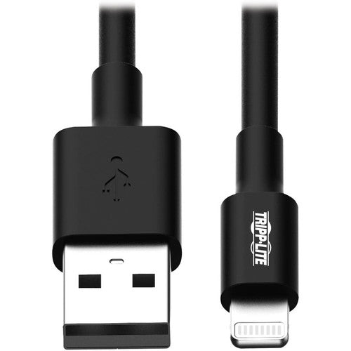 Tripp Lite 10in Lightning USB/Sync Charge Cable for Apple Iphone / Ipad Black 10" M100-10N-BK