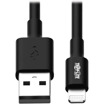 Tripp Lite 10in Lightning USB/Sync Charge Cable for Apple Iphone / Ipad Black 10" M100-10N-BK