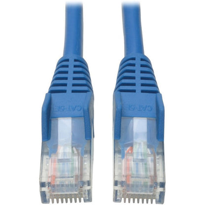 Câble moulé anti-accroc Cat5e 350 MHz de 100 pi de Tripp Lite (RJ45 M/M) - Bleu N001-100-BL