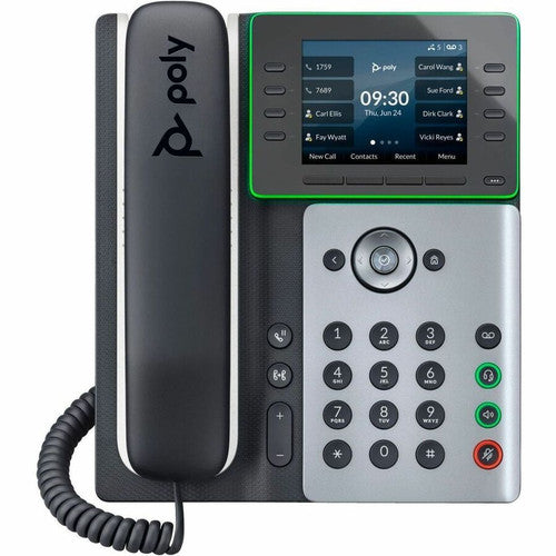 Téléphone IP Poly Edge E300 - Filaire - Filaire - Bureau - Noir - Conforme TAA 89B51AA#ABA