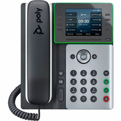 Téléphone IP Poly Edge E300 - Filaire - Filaire - Bureau - Noir - Conforme TAA 89B51AA#ABA