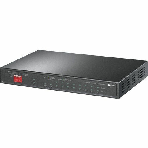 Commutateur de bureau Gigabit 10 ports TP-Link avec 6 ports PoE+ et 2 ports PoE++ TL-SG1210PP