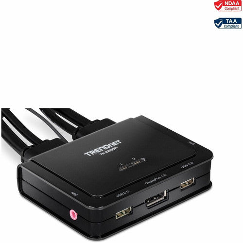 Commutateur KVM DisplayPort 4K à 2 ports TRENDnet TK-220DPi (v1.0R) TK-220DPI