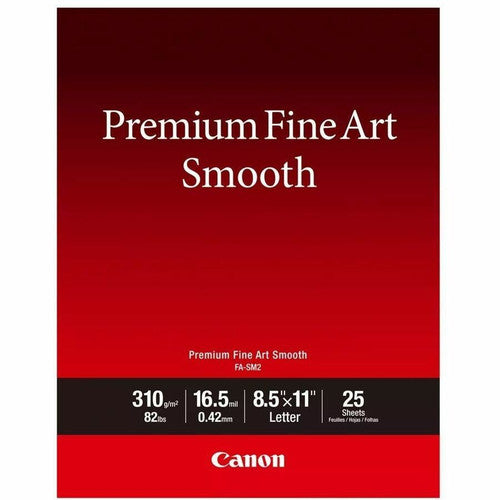 Papier photo Canon Premium Fine Art Smooth 8,5 x 11 (25 feuilles) 1711C012