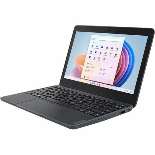 Ordinateur portable Lenovo 100 82VK0005US 11,6" - HD - 1366 x 768 - Intel N100 Quad-core (4 cœurs) 800 MHz - 4 Go de RAM totale - 4 Go de mémoire embarquée - 128 Go SSD - Gris ardoise 82VK0005US