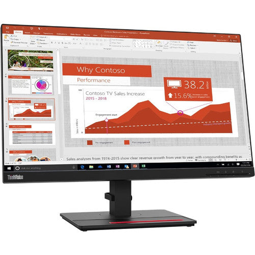 Lenovo ThinkVision T24i-2L 24" Class Full HD LCD Monitor - 16:9 - Raven Black 62B0MAR1U4