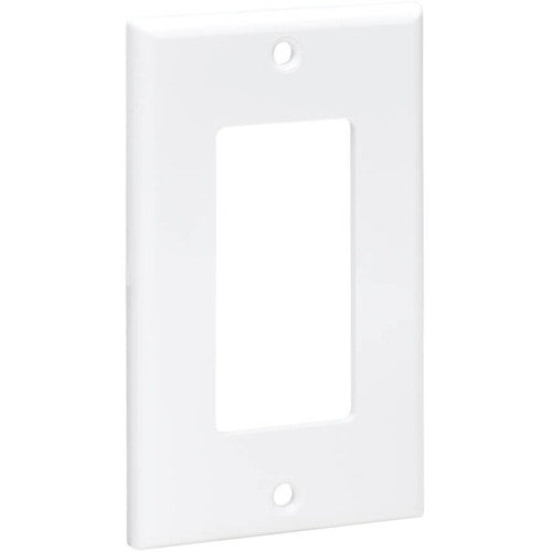 Plaque frontale simple Tripp Lite par Eaton, style Decora - verticale, blanche N042D-100-WH