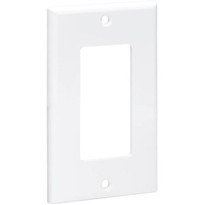 Plaque frontale simple Tripp Lite par Eaton, style Decora - verticale, blanche N042D-100-WH