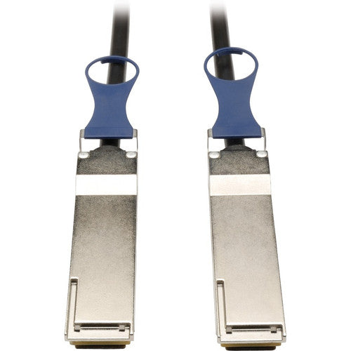 Câble Infiniband en cuivre DAC passif QSFP+ vers QSFP+ 40 Go Tripp Lite par Eaton, 0,5 m (20 po) N282-20N-BK