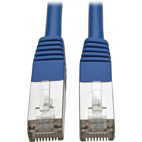 Tripp Lite by Eaton Cat5e 350 MHz Molded Shielded STP Patch Cable (RJ45 M/M), Blue, 15 ft N105-015-BL