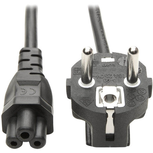 Câble d'alimentation pour ordinateur Tripp Lite 6 pieds à 2 broches Câble européen C5 vers prise SCHUKO CEE 7/7 2,5 A 6' P058-006