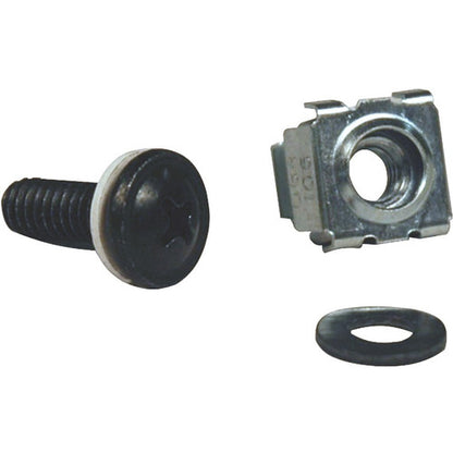 Kit de quincaillerie à trou carré Tripp Lite par Eaton (comprend 50 vis et rondelles M5.) SRCAGENUT5MM