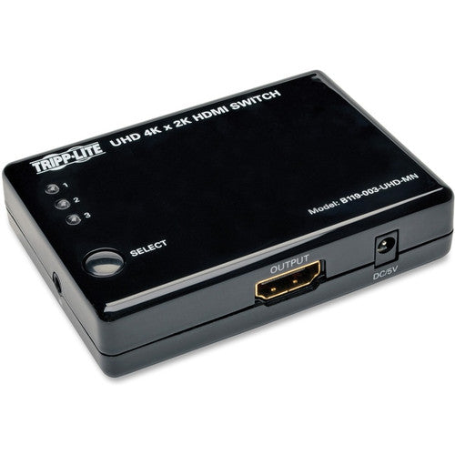 Commutateur HDMI 3 ports Tripp Lite par Eaton B119-003-UHD-MN